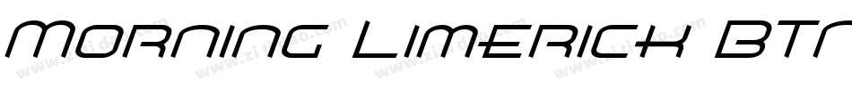 Morning Limerick BTN Lt Oblique字体转换